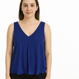 Bordeaux Blue Womens Tank Sz Lg